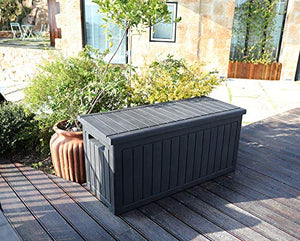 XLLLL Scatola di Immagazzinaggio del Giardino della Bici Starplast Plastica Impermeabile Esterna Piattaforma Banco 75Gal Contenitore Modellato Iniezione con La Maniglia