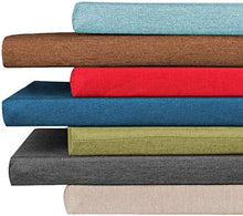 Yuing - Cuscino per panca da giardino, in schiuma ad alta densità, per sedie da patio, comodo e resistente, per interni, divano e finestra, colore: blu, 110 x 30 cm