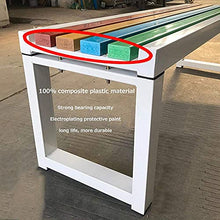 Panchine da giardino per parchi Panchine da esterno per il tempo libero, panchine da terrazza resistenti alle intemperie con struttura in ghisa e legno massello anticorrosivo, panchine da giardino