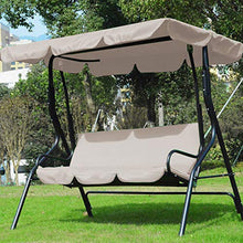 Yagosodee Copertura per Mobili da Giardino Copertura Protettiva per Mobili da Esterno Patio Impermeabile Copertura per Altalena (Beige)