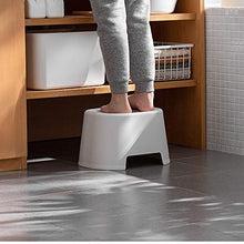 Omenluck 1 sgabello poggiapiedi doccia sgabello in plastica per uso domestico piccolo e corto antiscivolo addensare