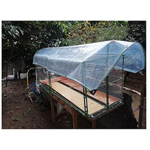 SHIJINHAO Telo Impermeabile Esterno Trasparente Foglio Incatramata con Occhielli, Clear Reinforced Tarp Heavy Duty Ground Cover PVC Sheet Proteggere Il Vostro Roba da Vento E Acqua, 21 Formati