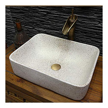 JPOYT-O Lavatoio Camera da Bagno in Ceramica, Piazza Retro lavabo Art Bacino Moderno del contatore del Bacino