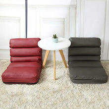 SMC Pieghevole Singolo Piccolo Divano Divano Letto Pigro Computer Sedia dormitorio Finestra Giapponese Schienale Sedia (Color : Red)