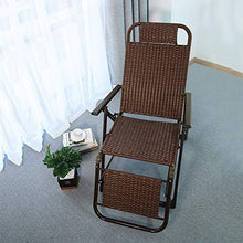 Sedia pieghevole in vimini, realizzata a mano, leggera e portatile, può essere utilizzata per balcone, soggiorno, spiaggia, prendere il sole.