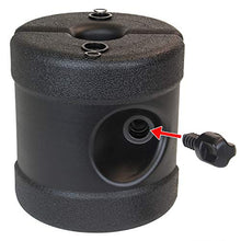 Montafox Set di 4 Pesi per Gazebo per Tende Padiglione trampolini - Possono Essere riempiti con Acqua o Sabbia, Colore: Nero