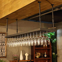 Portavini Portabottiglie da Appendere in Ferro， Portabicchieri da Vino Rosso， Regolabile in Altezza， Portabicchieri Alto Portabicchieri Sospeso Espositore da Bar (Size : 60cm)