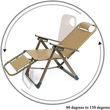 CDFC Giardino PE Rattan Sedia reclinabile Sedia Lounger Sedia Pranzo Break Siesta Bed Lazy Beach Sedia della Spiaggia della Spiaggia Mobili da Giardino con braccioli Leva 6 Multifunzion