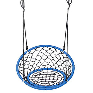 KPOON Sedia A Dondolo Sedia Sospesa Altalena Altalena per Sedia con Corde da Appendere Regolabili Amaca da Giardino per Bambini Attrezzatura da Gioco Blu per Terrazzi, Portici, Camere da Letto