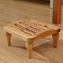 HYYDP Bagno Sgabello Sgabello da Bagno cipresso Massaggio Sgabello Bagno Sgabello Passo Sgabello Moda Creativo Massaggio ai Piedi Perline Massaggio (Colore: Marrone, Dimensioni: 23 * 23 * 11,5 cm)