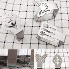 Clip per tovaglia, in acciaio inox, 6 pezzi, per tovaglia, tovaglia, clip per tovaglia, per esterni, picnic, barbecue, matrimonio, feste fai da te