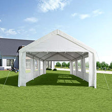 TecTake 403260 Gazebo da Giardino, 100% Impermeabile, Resistente ai Raggi UV, Quattro Elementi Laterali, 600x400x315cm, Bianco