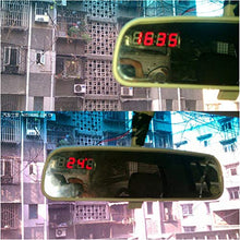 Modulo di tensione della temperatura dell'orologio digitale, modulo di tensione della temperatura dell'orologio digitale 3 in 1 Mini voltmetro termometro per auto Arduino elettronico fai da te (rosso)