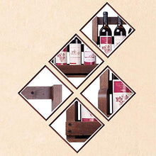 Cremagliera Del Vino Semplice e Creativa Scaffale a Parete in Legno Massello Applique a Parete Stile Semplice Portabottiglie per Vino Cafe Bar Decorazione Semplice e Creativa, PZW, B