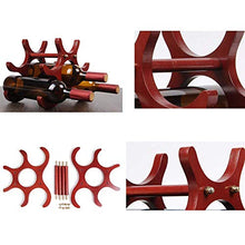 MFLASMF Portabottiglie per Vino in Legno massello di Moda retrò Creativa, può Essere assemblato, Risparmiare Spazio, Ornamenti Decorativi, può Essere utilizzato per la casa, Bar, Ristorante, riposti
