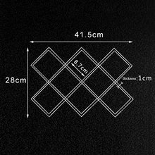 8 Celle cremagliera del vino, bottiglia di vino Rack bagagli, cuoio dell'unità di elaborazione del vino portabottiglie, perfetto for la barra, Cantina, Scantinato, Gabinetto, dispensa - 41 × 20 × 28 c