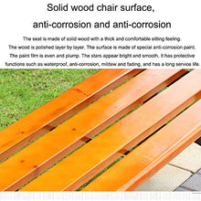 GaoF Panchine da Giardino per Esterni, panchine per parchi in Legno massello anticorrosivo per Il Tempo Libero, Gambe in ghisa, panchine per Patio Esterno, mobili da Esterno per Balcone/Ponte/Veranda