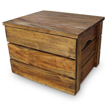XINGLIEU Baule portaoggetti Marrone, Baule portaoggetti in Legno, Tavolo supplementare, 48 x 40 x 35 cm