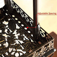 GAXQFEI Cucina Vino Vetro Stoccaio Rack Del Bicchiere Di Bicchieri da Vino con Soffitto Metallo Portametti Di Metallo Stoccaio, Nero Bronzo Vino Calice Calice in Vetro Rack, Appeso Vino Porta in Vet