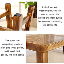 Sgabello Cambiare Le Scarpe Pino Famiglia in Legno massello Moda Creativo Semplice Moderno Tavolino da caffè Adulto Quadrato Alto 26cm LCSHAN