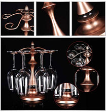 LXH-SH Cremagliera del Vino Nana Europea Calici Bagagli Scaffale, 6 Ganci del Supporto del Metallo del Vino Calici Gancio Freestanding Tazza del Vino Stendino scaffali Vino contatore