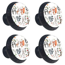 Animale carino 4 PCS Pomelli per Porta, Pomolo per Mobile, Pomelli per Mobili con Viti, Maniglia per Armadietto, Pomelli per Porta, Pomelli per Cassetti per Porta, Armadio, Cassetto e Credenza