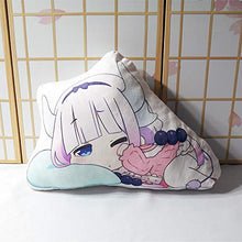 XKMY Kobayashi san Chi no cameriera drago cuscino giocattolo Anime KannaKamui breve peluche farcito carino ragazza bambola double face federa 50 cm cuscino