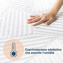 Zinus Cooling Copper Adaptive Materasso Ibrido a Molle Insacchettate, 80 X 190 cm, Altezza 25 cm, Materasso in una Confezione, Traspirante, L'Isolamento del Movimento, Certificato Oeko-Tex