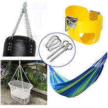 Heavy Duty Swing Ganci Ganci, Amaca Ganci Insieme del Gancio di Sedie Ganci Heavy Duty in Acciaio Inox per I Set in Legno Altalena con Pneumatico Girevole Sedile Trapeze Yoga Hammock Chair Sandbag
