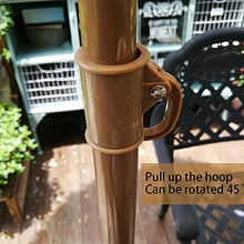 WUKALA Paglia Ombrello Parasole da 2m,inclinabile A 45° Ombrellone da Spiaggia Rotondo Ombrellone da Giardino Impermeabile,per Giardino Balcone Terrazza Cortile