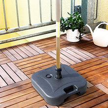 Outsunny Base per Ombrellone Riempibile con Acqua e Sabbia HDPE 46x45x26cm