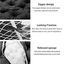 Papasan - Cuscino rotondo per sedia a nido d'uovo, con laccetti, per interni ed esterni, impermeabile, 100 x 100 cm