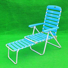 FACAZ Sedia a Sdraio per Esterni in plastica, Sedia Pieghevole da Ufficio Sedia da Giardino per Esterni Siesta Chaise Longue Sedia Pieghevole Cool Blue