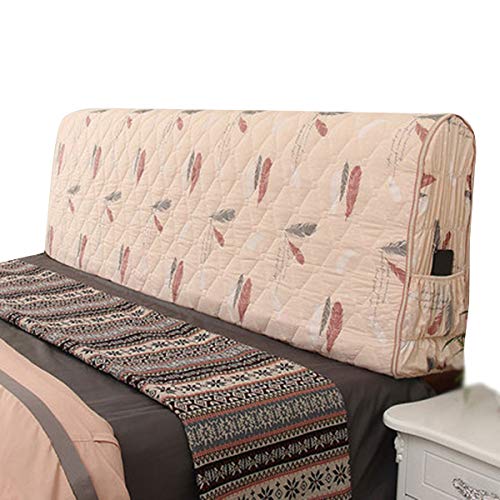ZWDM Copri/Copertura Testata Letto Matrimoniale Elastica,Copritestata Fodera Testata Addensare Elastico all-Inclusive Coperchio Europeo Soft Cover Lavabile (Color : C, Size : 1.8x60x30cm)