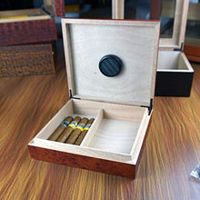 Portasigari Portatile Fatto a Mano Cigar Humidor di Legno Cedro Spagnolo Cuoio Sintetico Scatola di Sigari, Humidor Per Viaggi, Affari Regalo Perfetto Per Cigar Lovers