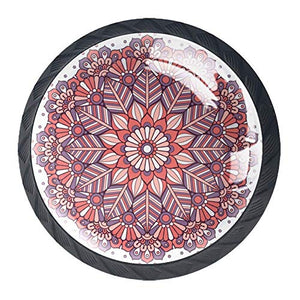 Wetia Mandala Rosso per la Cucina di casa Armadio Armadio Armadio Nero 3,5 x 2,8 cm