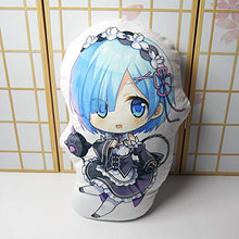 XKMY Re Life in un mondo diverso da zero cuscino giocattolo Anime Rem breve peluche farcito carino ragazza bambola double face federa 50 cm cuscino