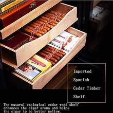 BLLXMX Armadio Umidificatore per Sigari Humidor Armadio De Marque, Refrigeratore di Vetro per Tabacco Frigorifero Termoelettrico Cigarros