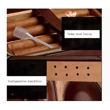SHAOXI Vassoio di Cenere di Sigaro Desktop Desktop Cigar Box - Fatto a Mano in Pelle Resistente all'Uso e sigillato Portatile Cigar Box