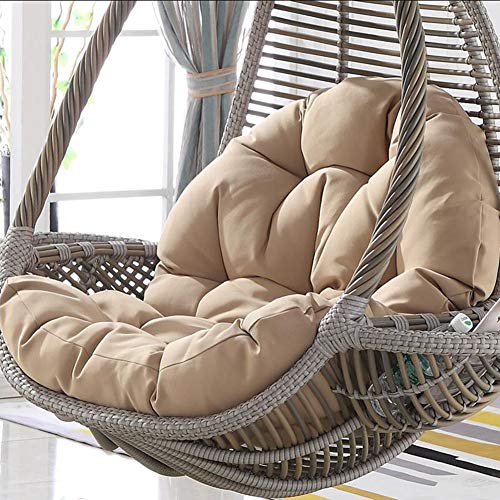 YAYONG Cuscino Sedile Altalena Nest Spesso Impermeabile Lavabile Appeso Uovo Amaca Sedia Cuscini Kaki (Solo Cuscino)