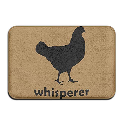 Wdskbg Chicken Whisperer Non-Slip Indoor/Outdoor Door Mat rug for Health And Wellness Bathroom Bathroom zerbino 23.6
