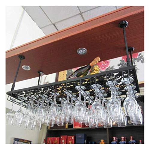 ZHXYY Portabicchieri da Vino, portabicchieri da Vino da Appendere Creativo, portabicchieri, portabicchieri a Testa in Giù, Appendiabiti, portabottiglie (Dimensioni: 100 * 35 cm)