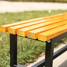 LXLH Panca da Giardino Sgabello da Giardino Panchina da Giardino per Esterni panchina da terrazza panchina per Il Tempo Libero, Seduta in Legno massello anticorrosivo 2-3 posti Sedia da Portico r