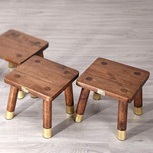 HYYDP Bagno Sgabello Mobili in Legno di Rame Sedia in Legno Piccola Sedia Cambio Moda Panchina Sgabello Quadrato Sgabello Be Applicable Compatible for Bagno Sgabello da Bagno in Gomma in Legno