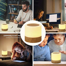 Taipow Luce Notturna Bambini, Mini Lampada da Comodino LED, Dimmerabile Lampada Multicolori con Ricaricabile USB, Telecomando, Controllo Tattile, Funzione Timer, e Colori Cangianti