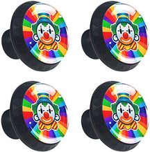 Pagliaccio Colorato Isolato Pomelli per Porta Set di 4 Pomelli per Mobili Manopole per Cassetti Cucina Armadio Vetro