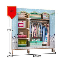 LyMei Armadio portaoggetti Portatile Armadio portaoggetti Armadio portaoggetti con Asta Appendiabiti Armadio con Cerniera Armadio in Acciaio Inossidabile,D_128*47 * 170CM