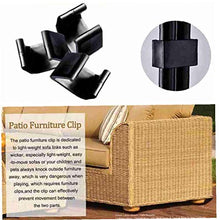 Ohomr Clips 10PCS Divano, Sei Centimetri Divano Connect Clamps, mobili materie plastiche Clip per Giardino Patio Mobilio Decorazione Domestica