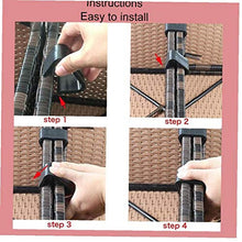 Yililay 10PCS Divano Connect Clamps, Clip Couch, Sei Centimetri Mobili di plastica Clip per Giardino Patio Mobilio Decorazione Domestica
