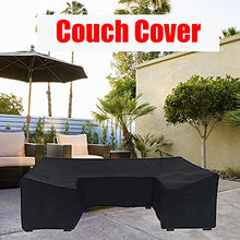 YINAIER Set Divano da Giardino, Giardino Esterno Patio Soggiorno Multifunzione Impermeabile Protezione per mobili Divano casa Copertura Pieghevole Cortile in Tessuto Oxford Solido